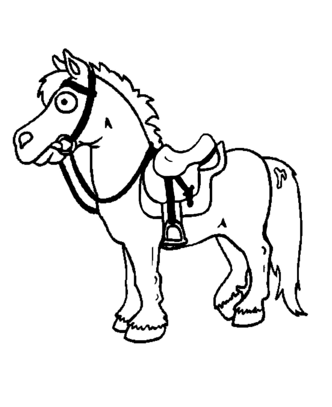 Animal Coloring Pages - Horse 
