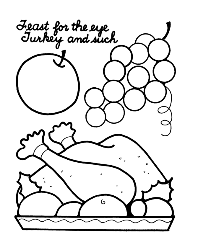 Christmas Turkey coloring page