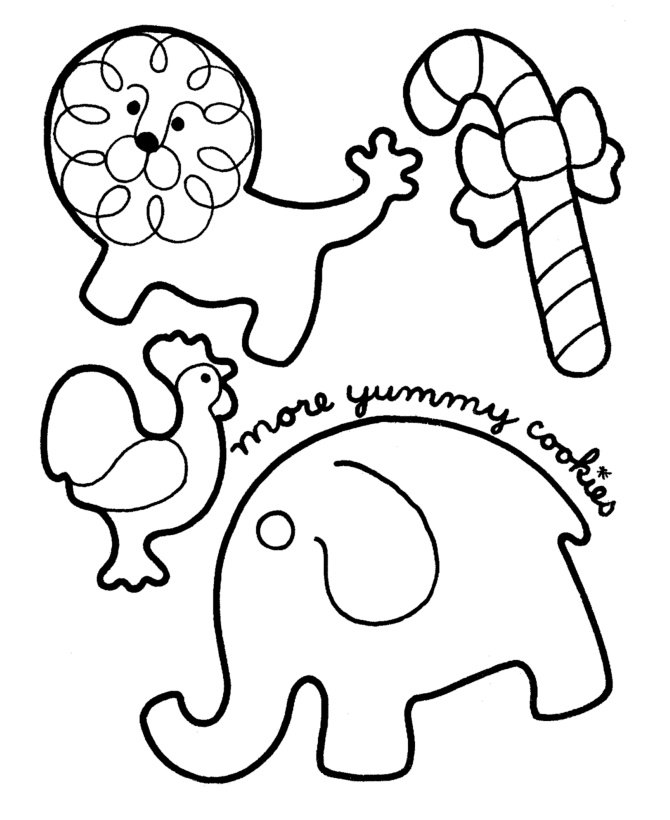 Christmas Cookies coloring page