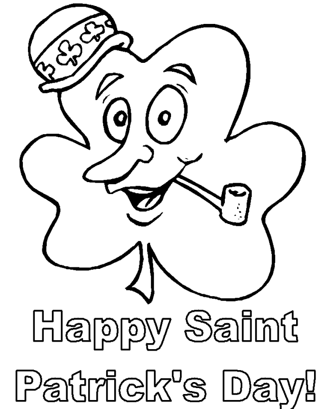 St Patrick Day Coloring Page