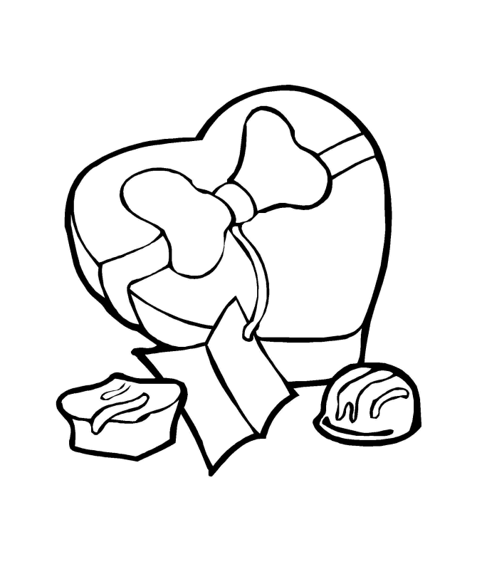Valentine's Day coloring page