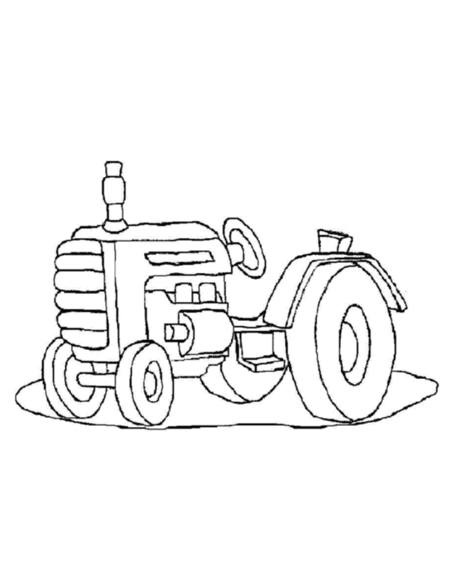Farm Tractor Coloring Pages 