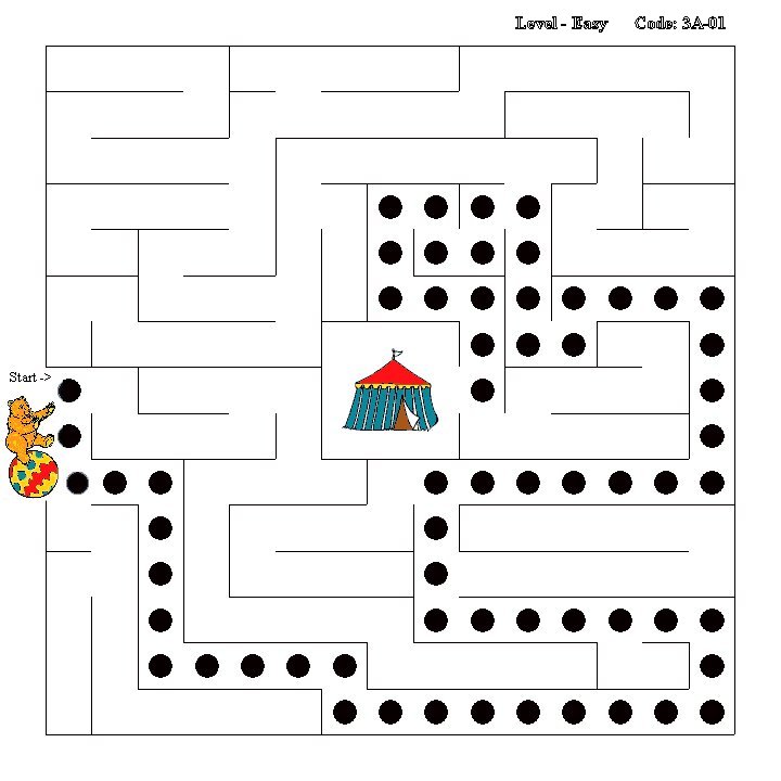 Simple Maze Activity Sheet 